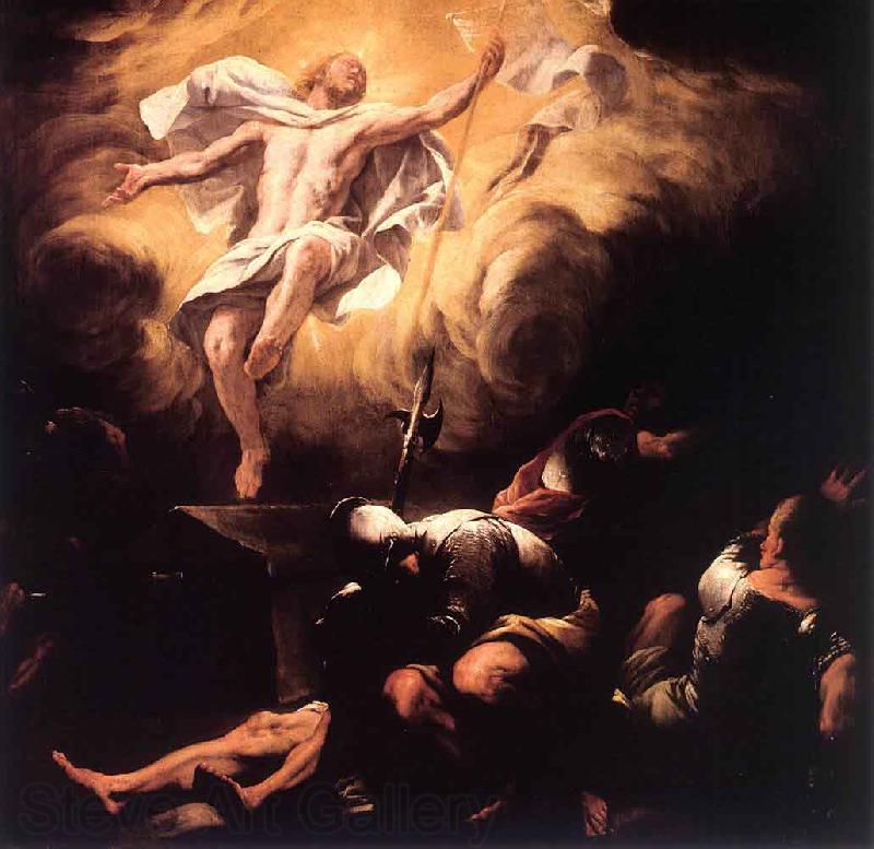 Luca  Giordano The Resurrection Norge oil painting art
